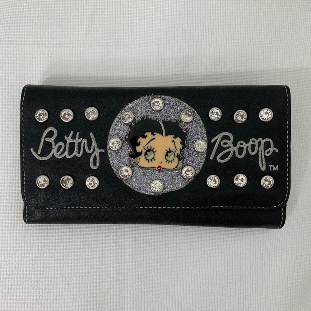 Betty Boop black rhinestone wallet